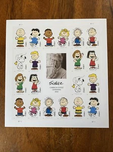 Forever Peanuts 2022 Postage Stamps 20 Count Full Sheet Mint Charles Schulz - Picture 1 of 2