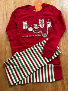 NEW Gymboree boys girls Christmas Red Hootin' Holiday Owl 2 pc pajamas gymmies 6 - Picture 1 of 1