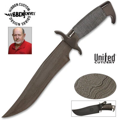 14" Gil Hibben Highlander Bowie Fixed Blade Knife Hunting Survival with Sheath