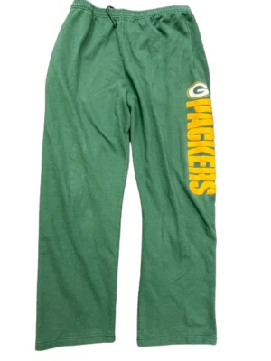 Pantalones deportivos Majestic para hombre Green Bay Packers equipo NFL ropa cordón talla L Foto 1 de 4
