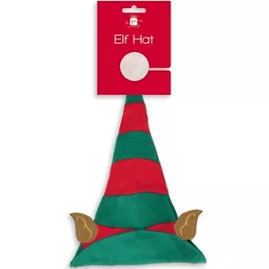 UK One Size Unisex Father Christmas Or Elf Hat XMAS Santa Gift Fun Celebration - Picture 1 of 4