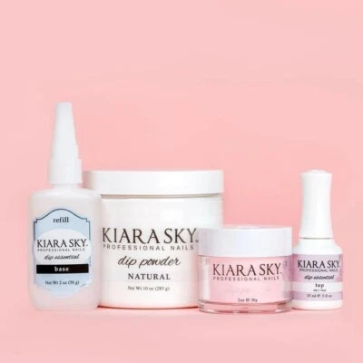 Kiara Sky Nagel Dip Pulver Nachfüllgröße 10oz/Essentials System/Flüssigkeit - SIE WÄHLEN - Bild 1 von 4