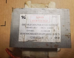 WALMART EM720CGA-R MICROWAVE TRANSFORMER -  MD-601AMR-1      120W 60Hz - Picture 1 of 3