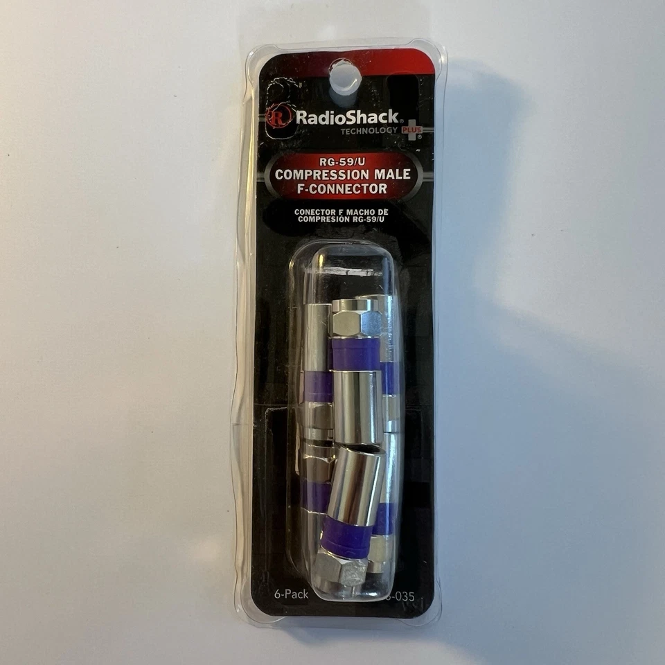 Radioshack Compression Male F-Connector for RG-59/U  278-035   - Image 1 of 4