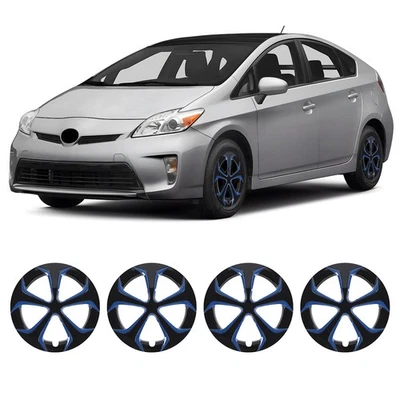 15" Blue Black Wheel Covers Hub Caps 4PCS Fit 2010-2015 TOYOTA PRIUS Alloy Wheel Foto 1 de 4
