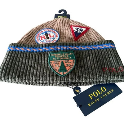 Polo Ralph Lauren Men's Expedition 3 Patch Multicolor Knit Beanie Cap OS - Image 1 of 4