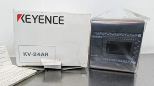Keyence KV-24AR Base Unit 16 Inputs 8 Relay Outputs 100-240VAC - Picture 1 of 6