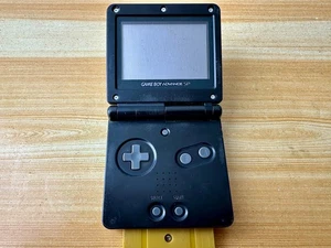 Nintendo Gameboy Advance SP AGS001 Onyx Charcoal Black Handheld System Console - Picture 1 of 9