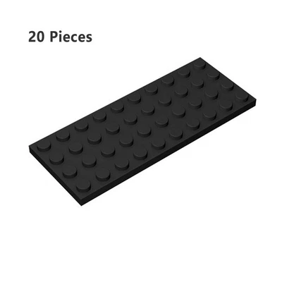 Part 3030 Plate 4X10 Black Building Pieces BULK LOT Bricks Parts 20 PCS NEW - Image 1 of 4