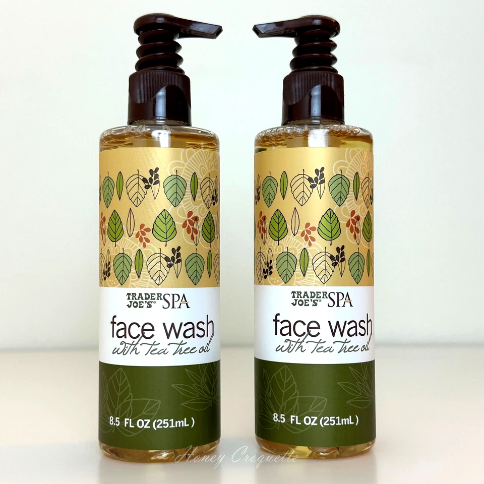 X2 Unid Trader Joe's Spa Face Wash With Tea Tree Oil 8.5 Oz Joes