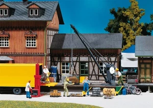 FALLER 222176 Loading crane with load 1:160 H0 Gauge # NEW in OVP # - Picture 1 of 3