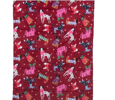 NEW Vera Bradley Fleece Throw Holiday Hounds 50” x 80” Christmas Dogs •Sealed - Image 1 of 4