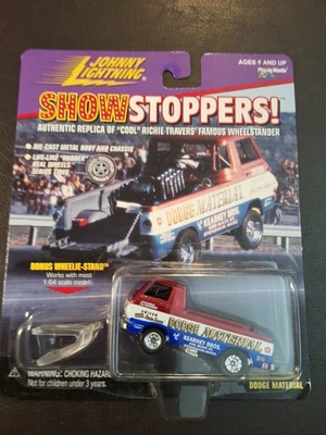 NEW 1999 Johnny Lightning ShowStoppers! Travers' Dodge Material w/ Wheel Stand - Image 1 of 2