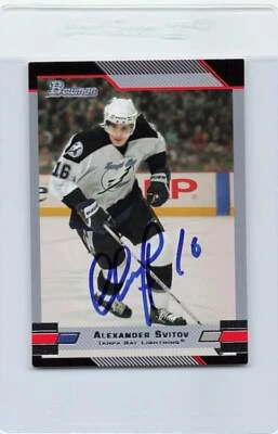 2003/04 Bowman #28 Alexander Svitov Lightning Signed Auto *H1797 - Image 1 of 2
