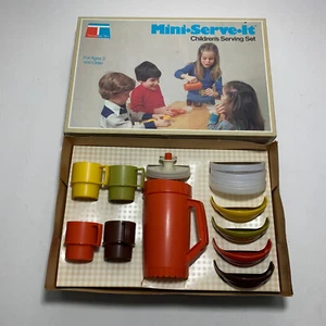 Vintage 1979 Tupperware Mini-Serve It Set Children's Toys In Original Box - Picture 1 of 15
