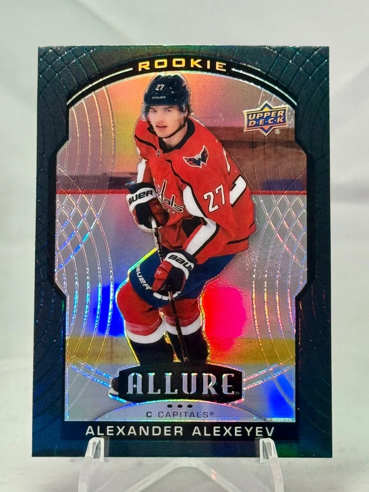 Alexander Alexeyev 2020-21 Upper Deck Allure Black Rainbow Rookie #86 Washington - Image 1 of 3