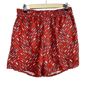 Guy Harvey Size L Orange Blue Fish Swim Trunks - Picture 1 of 9