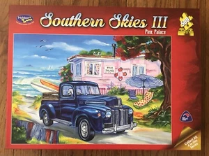 Holdson 500 Piece Puzzle - Southern Skies III Pink Palace - COMPLETE! - Picture 1 of 3