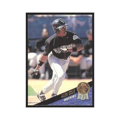 1993 Leaf Alex Cole Colorado Rockies/Florida Marlins #312 - Image 1 of 3