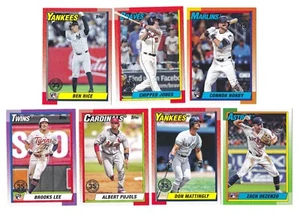 2025 Topps Series One 35th Anniversary 1990 Lot Pujols Chipper Jones Ben Rice - Picture 1 of 1