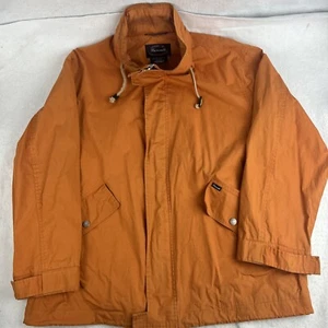 Chaqueta con Capucha Parka de Vela Naranja Quemada Faconnable De Colección Años 90 Recubierta XL - Imagen 1 de 16
