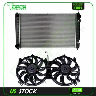 Radiator and Cooling Fan Kit Fit for 2007 2008 2009 2010 2011-2018 Nissan Altima - Imagem 1 de 4
