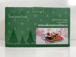Colección Holly Cerámica "Santa and Sleigh Hostess Set" Kirkland's Home - Imagen 1 de 5