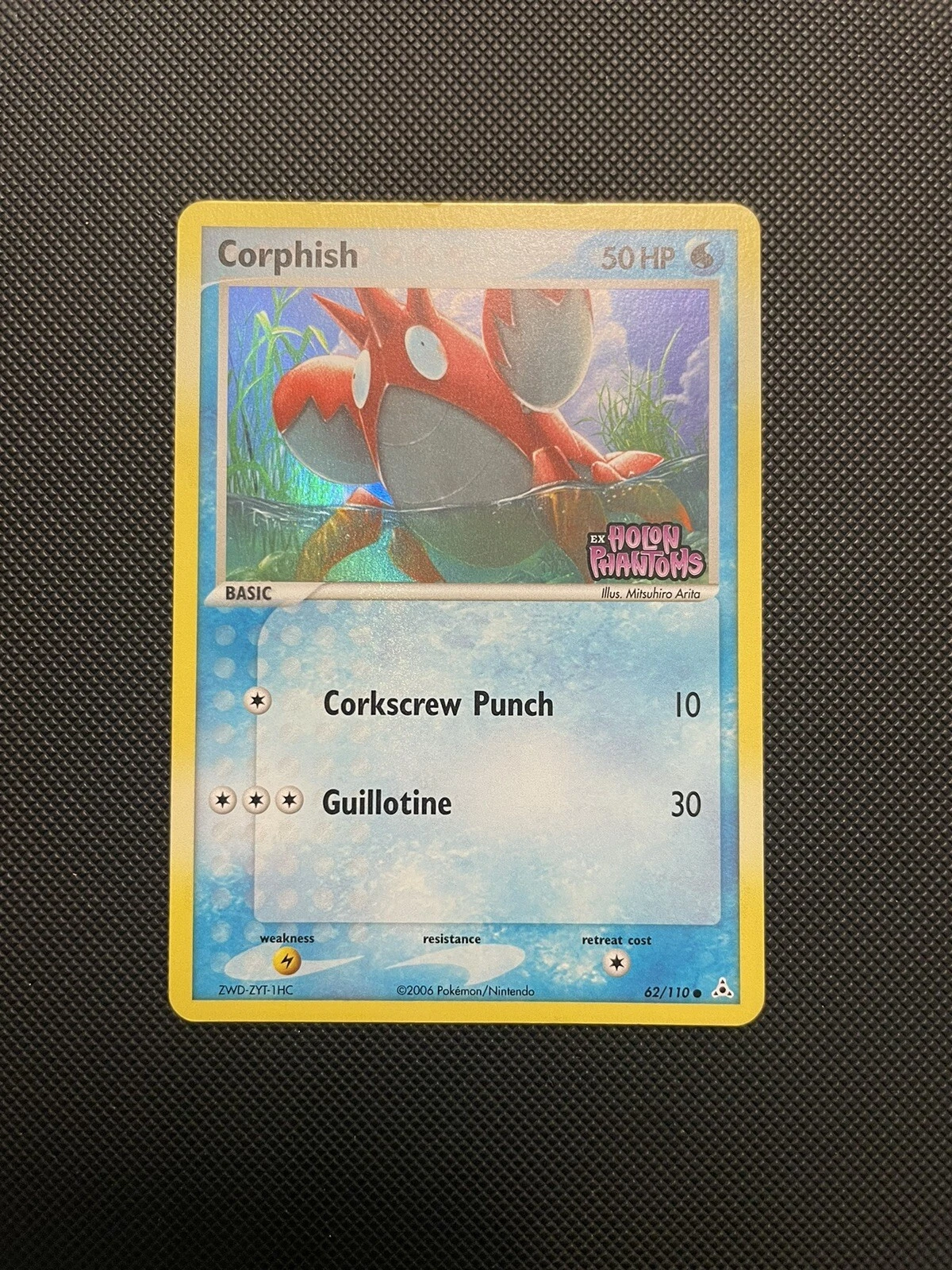 2006 Pokemon TCG - Corphish 62/110 Ex Holon Phantoms Reverse Holo - NM
