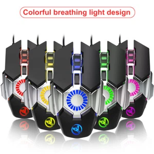 Gaming Mouse Wired Mouse 6400DPI Computer Gaming Mice for PC RGB Backlight Modes - Picture 1 of 12