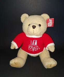 Helzberg Diamonds I Am Loved 2002 11 pulgadas peluche oso de peluche suéter rojo - Imagen 1 de 5