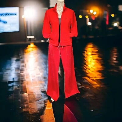 JUICY COUTURE Y2K арбуз махровый костюм Sz L сделано в США изделие превосходное состояние - Изображение 1 из 4