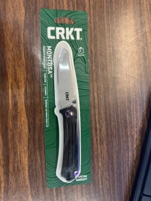 CRKT 7115C MONTOSA RICHARD ROGERS 8CR13MOV STEEL TANTO FOLDING KNIFE - Image 1 of 2