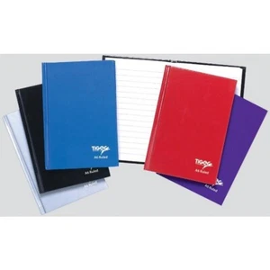 A6 Hard cover ruled notebook red blue black purple 160 pages Book - Picture 1 of 1