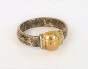 VTG DESIGNER SIGNED CAPE COD FISHER LESTAGE STERLING SILVER 14K RING SIZE 5.25 - Picture 1 of 1