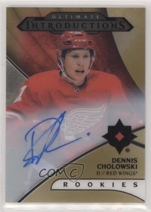 2018-19 Ultimate Collection Introductions Gold Dennis Cholowski Rookie Auto RC