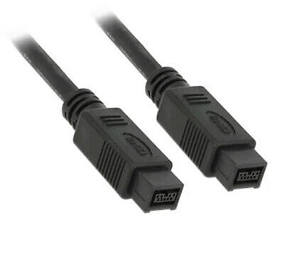 Firewire Cable IEEE 1394B 9 Pin Male to 9 Pin Male 1m (3ft) - Image 1 of 3