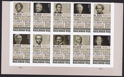 Scott #5843a (5834-43) Underground Railroad Plate Block of 10 Stamps - MNH Bott - Image 1 of 2