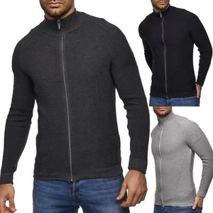 Cárdigan para hombre Tazzio suéter jersey de punto grueso sudadera chaqueta - Imagen 1 de 10