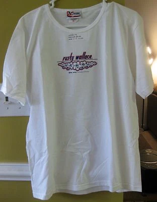 CAMISETA MUJER RUSTY WALLACE BLANCA TALLA MEDIANA NUEVA CON ETIQUETA CHASE AUTHENTICS Foto 1 de 2