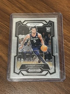Tarjeta base Panini Prizm Draft Picks Stephon Castle RC #17 2024-25 UCONN / Spurs - Imagen 1 de 2