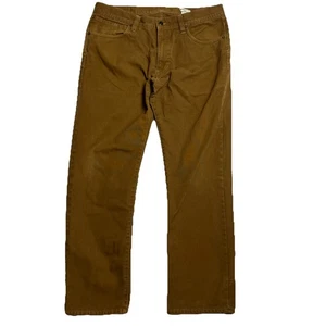 Pantalones de trabajo Filson Dry Tin Cloth 10,5 onzas para hombre 36x31 5 bolsillos etiqueta whisky 35x32 - Imagen 1 de 15