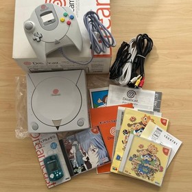 SEGA Dreamcast Console White w/Game Software USED Japan Free Shipping Very Good