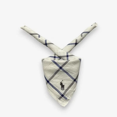 Винтажный платок Polo Ralph Lauren квадратный шейный платок в клетку 18x19 - Изображение 1 из 4