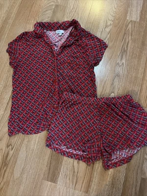 Nordstrom Rack Mujer’s Botón Arriba Top y Pantalones Cortos Pijama Conjunto Talla XS Foto 1 de 4