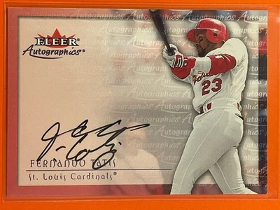 2000 Fleer Autographics Fernando Tatis Auto Baseball St. Louis Cardinals - Image 1 of 2