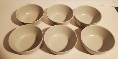 LOTE DE TAZONES DE CEREAL SOPA ENSALADA CERÁMICA GRIS MATE CLARO MARCA IKEA/6 6" Foto 1 de 4