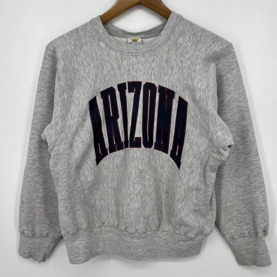 Vtg Arizona Wildcats Crew Neck Sweatshirt Adult S Gray Mac Gregor Sand Knit - Image 1 of 4