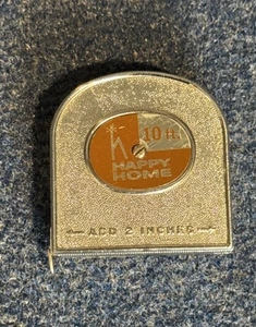 Happy Home 10 Foot Metal Silver Color Tape Measure - Picture 1 of 7