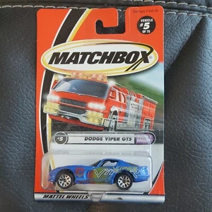 2001 Matchbox Blue Dodge Viper GTS Daddy’s Dreams #5 Car 92206 NEW - Picture 1 of 4