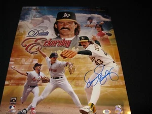 Dennis Eckersley Oakland Athletics Signed 16x20 Photo PSA - Picture 1 of 2